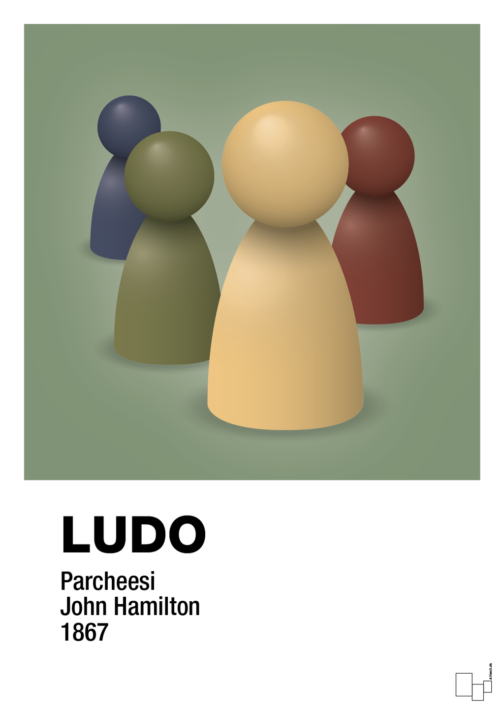 plakat: ludobrikker - jade-Brætspil-A1two3