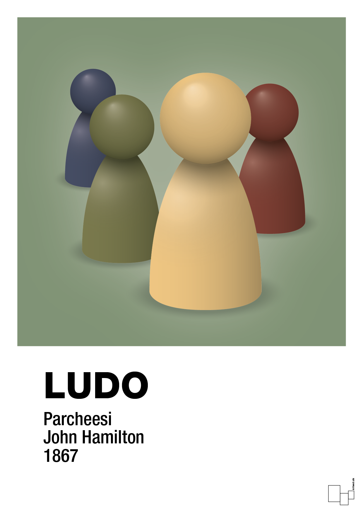 plakat: ludobrikker - jade-Brætspil-A1two3