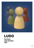 plakat: ludobrikker - lapis blue-Brætspil-A1two3