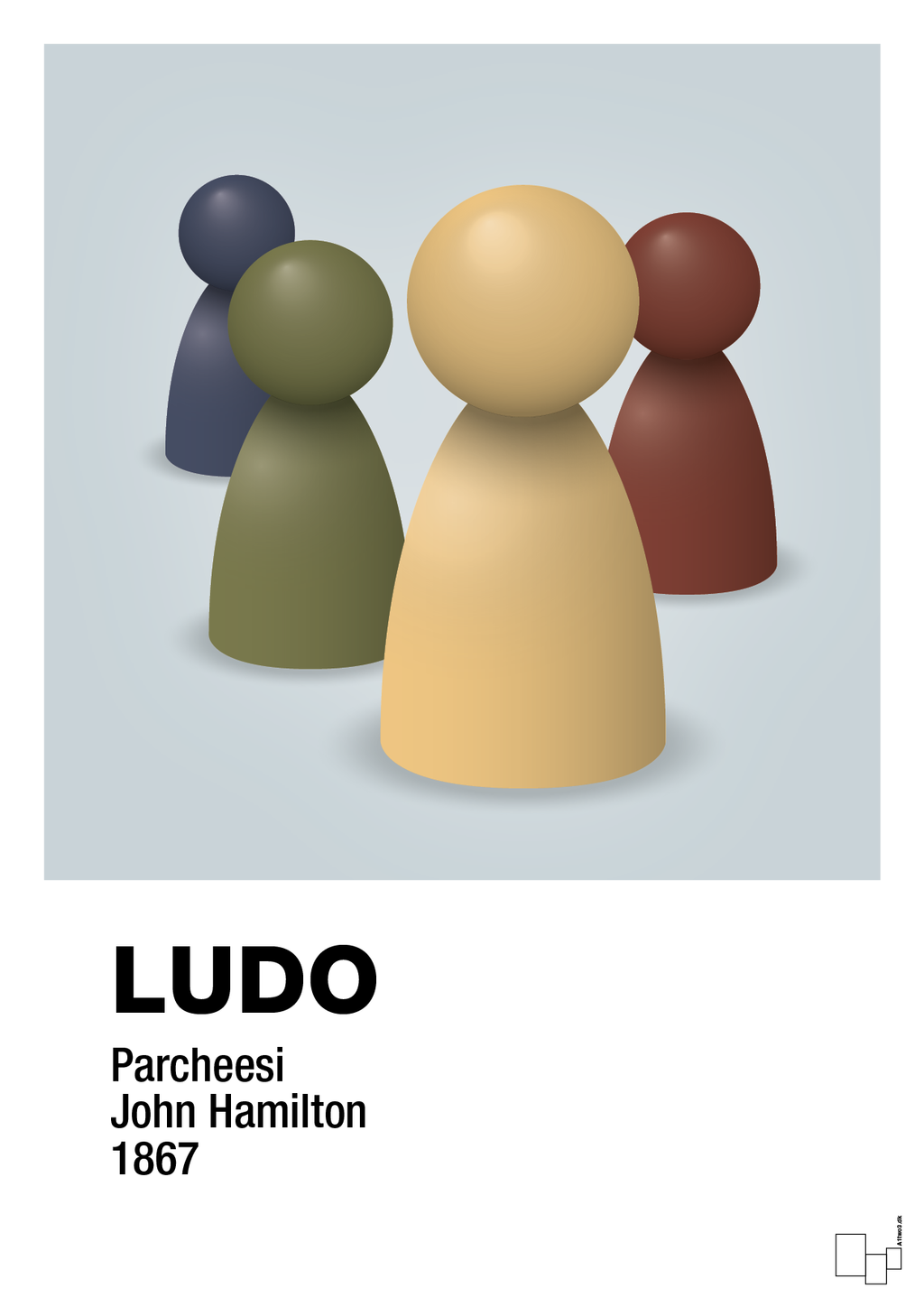 plakat: ludobrikker - light drizzle-Brætspil-A1two3