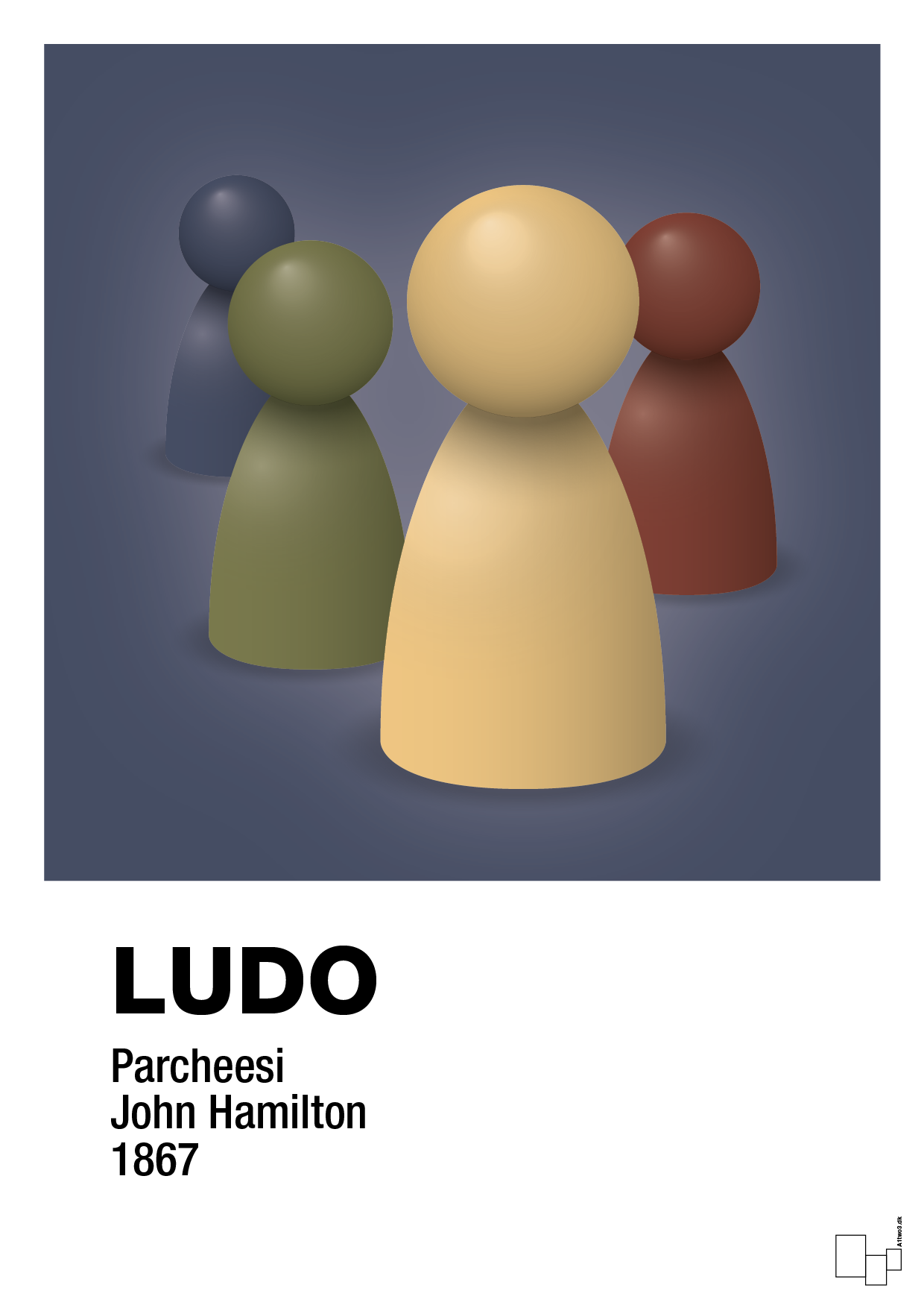 Ludobrikker - petrol-Brætspil-A1two3