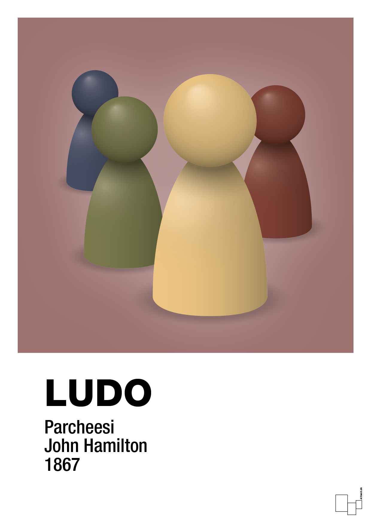 plakat: ludobrikker - plum-Brætspil-A1two3