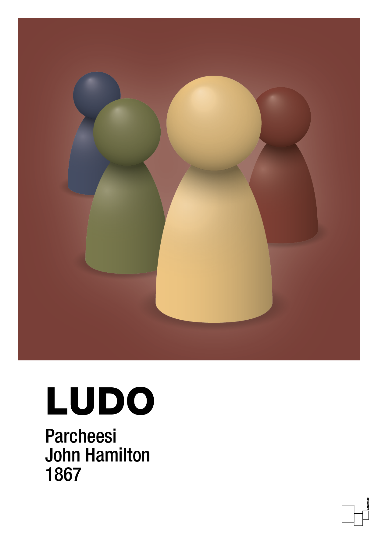 plakat: ludobrikker - red pepper-Brætspil-A1two3