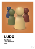 plakat: ludobrikker - rumba orange-Brætspil-A1two3