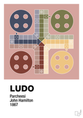 plakat: ludo spilleplade - bubble shell-Brætspil-A1two3