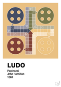 plakat: ludo spilleplade - charismatic-Brætspil-A1two3