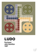 plakat: ludo spilleplade - misty forrest-Brætspil-A1two3