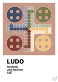 plakat: ludo spilleplade - powder-Brætspil-A1two3