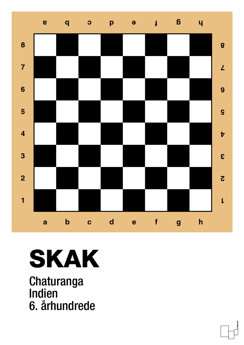 plakat: skak spilleplade - charismatic-Brætspil-A1two3