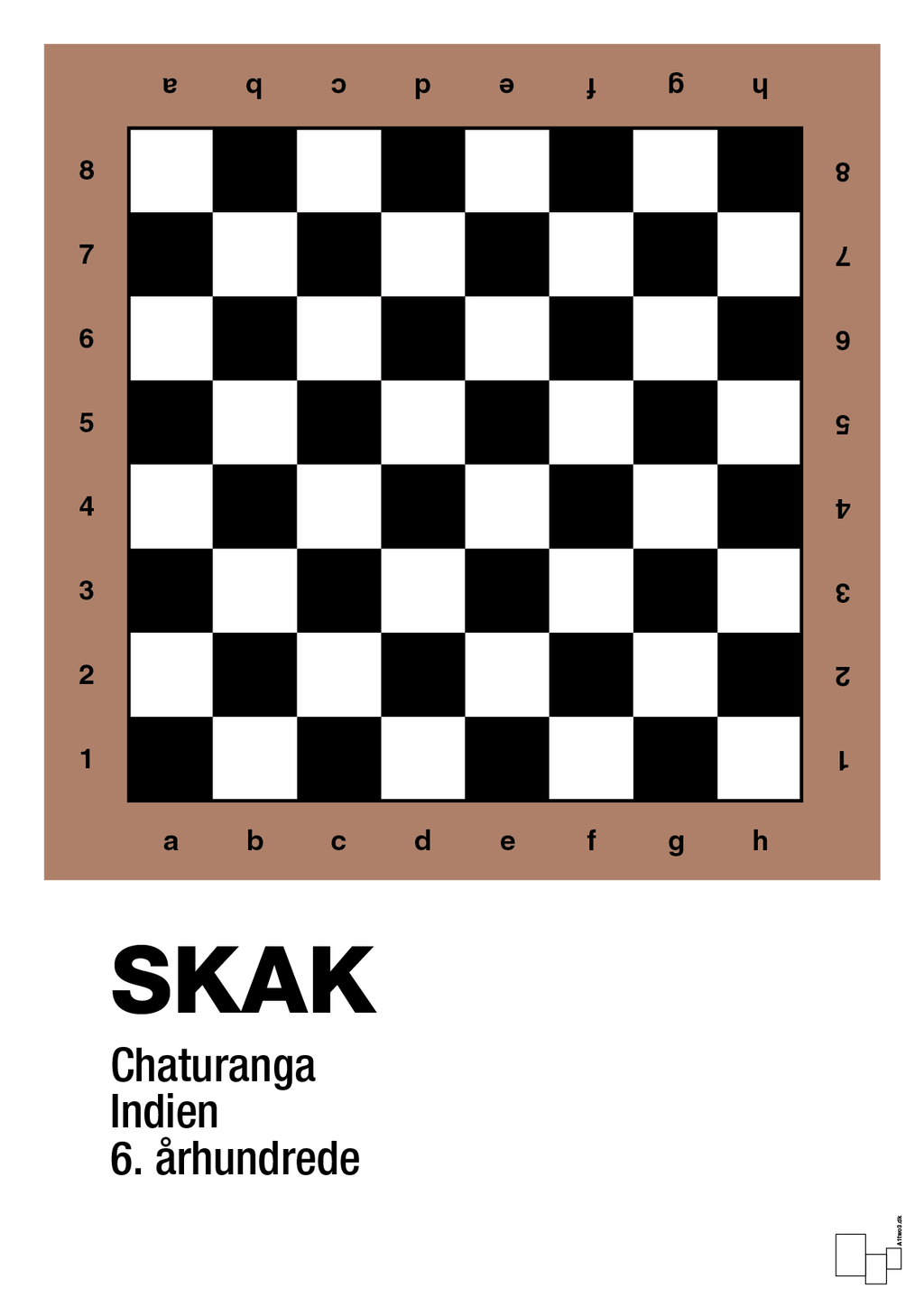 plakat: skak spilleplade - cider spice-Brætspil-A1two3