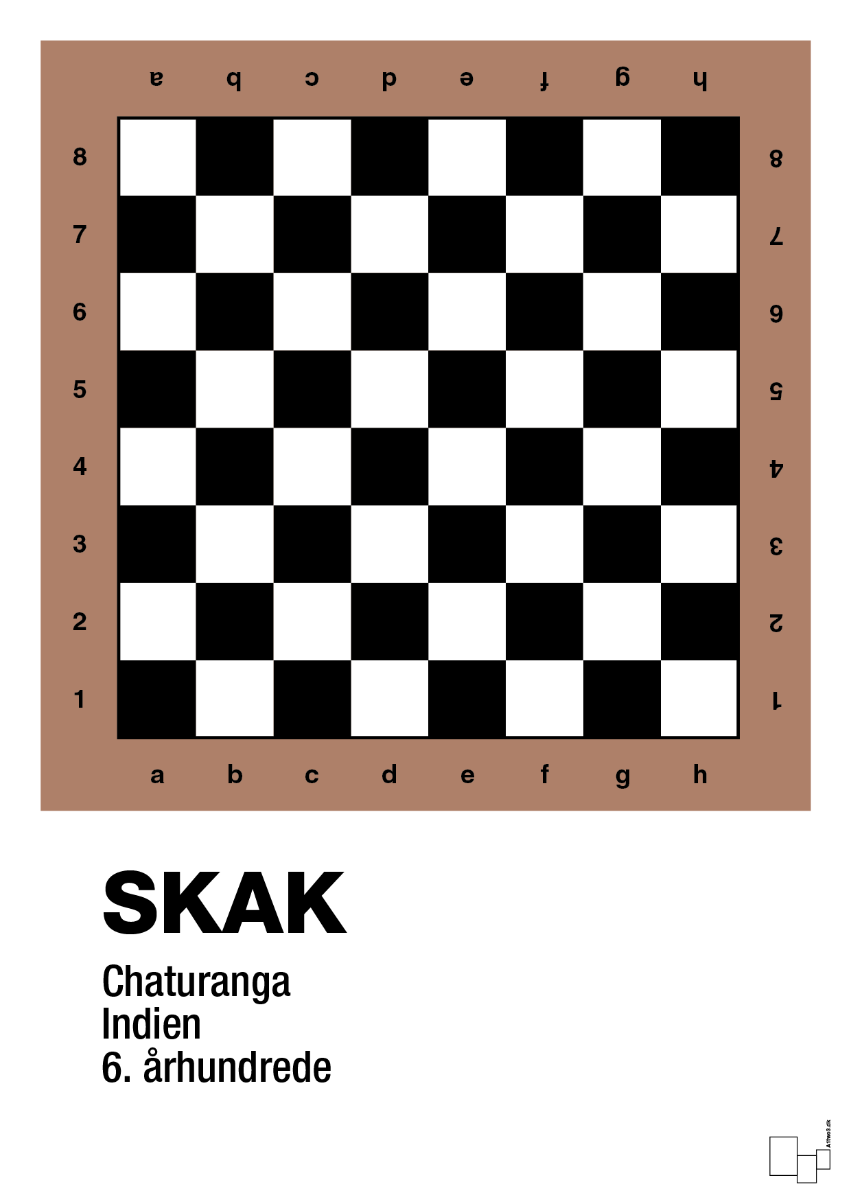 plakat: skak spilleplade - cider spice-Brætspil-A1two3