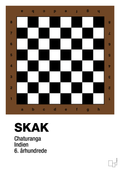 plakat: skak spilleplade - dark brown-Brætspil-A1two3