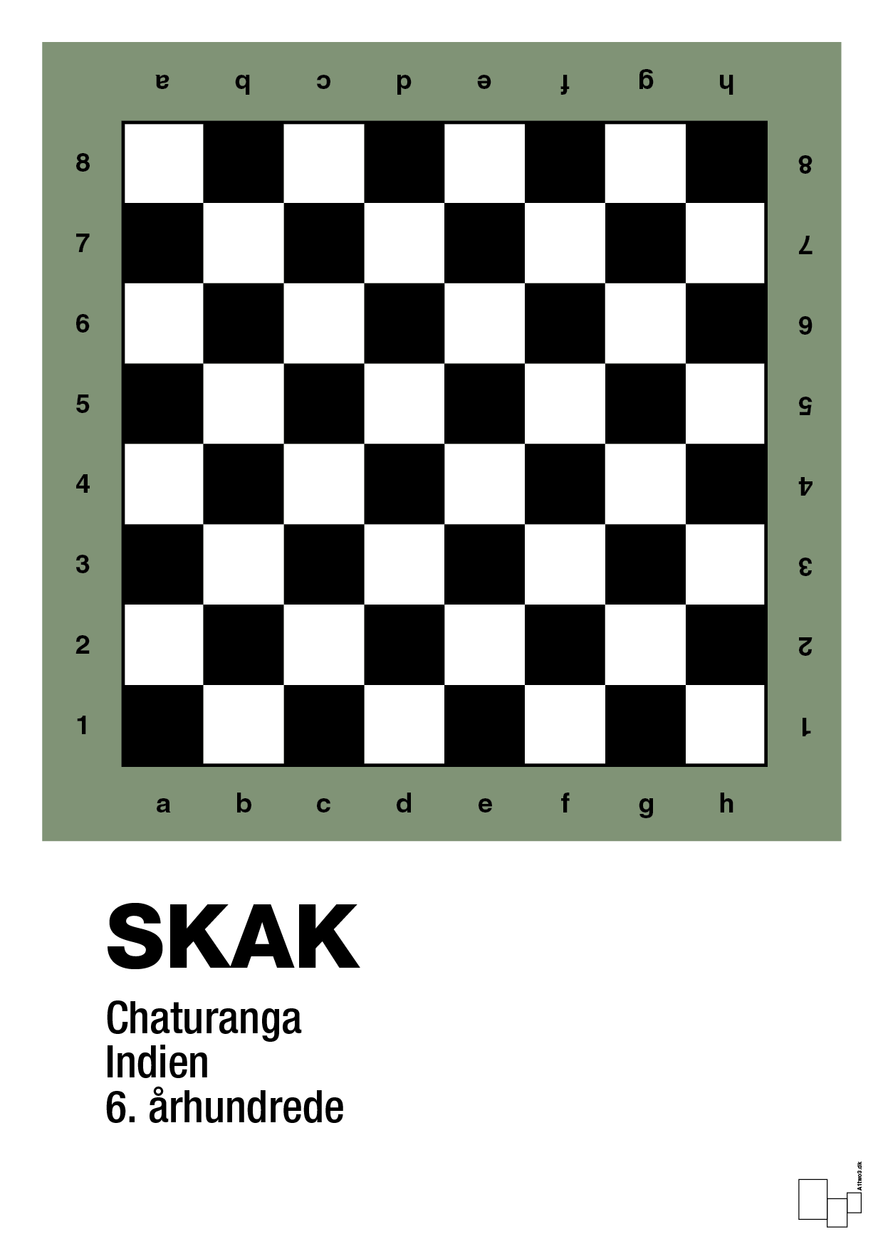 plakat: skak spilleplade - jade-Brætspil-A1two3