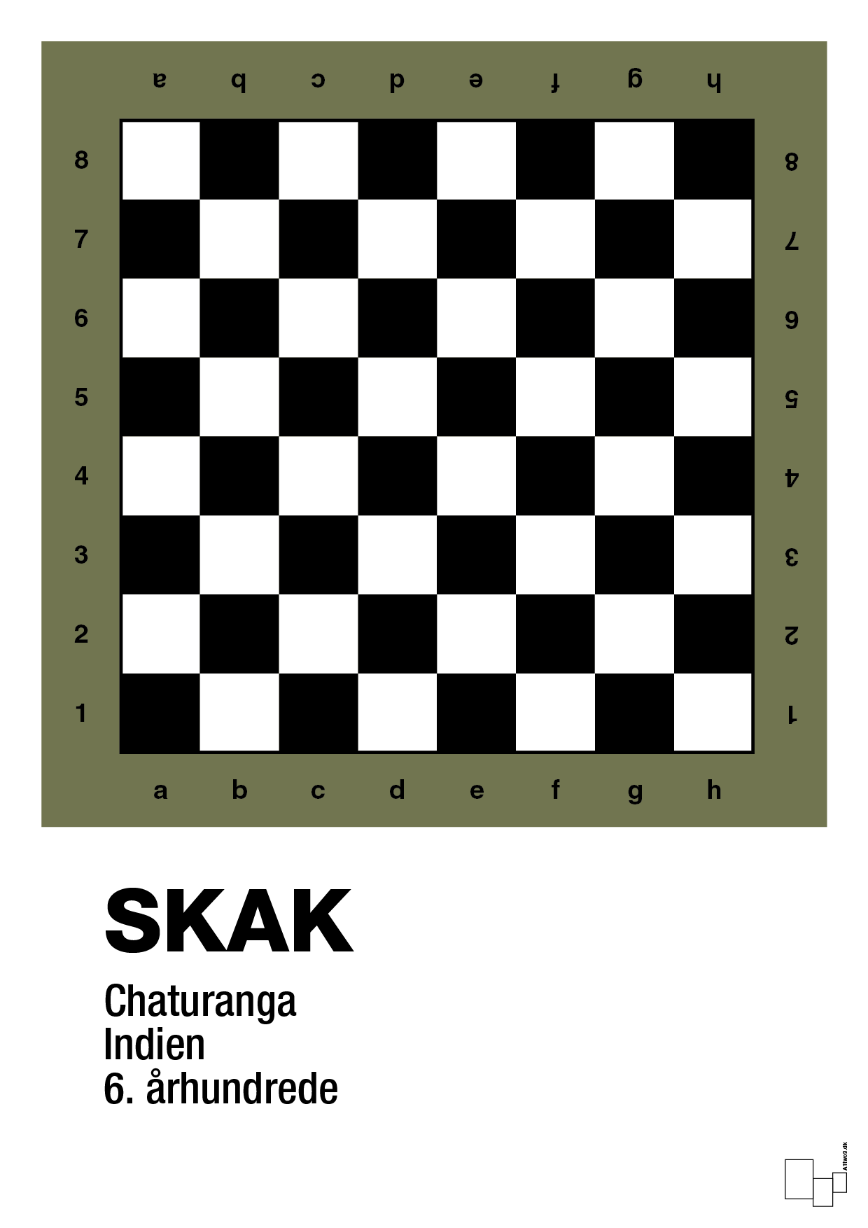 plakat: skak spilleplade - secret meadow-Brætspil-A1two3