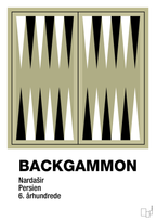 plakat: backgammon spilleplade - back to nature-Brætspil-A1two3