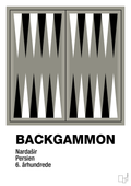 plakat: backgammon spilleplade - battleship gray-Brætspil-A1two3