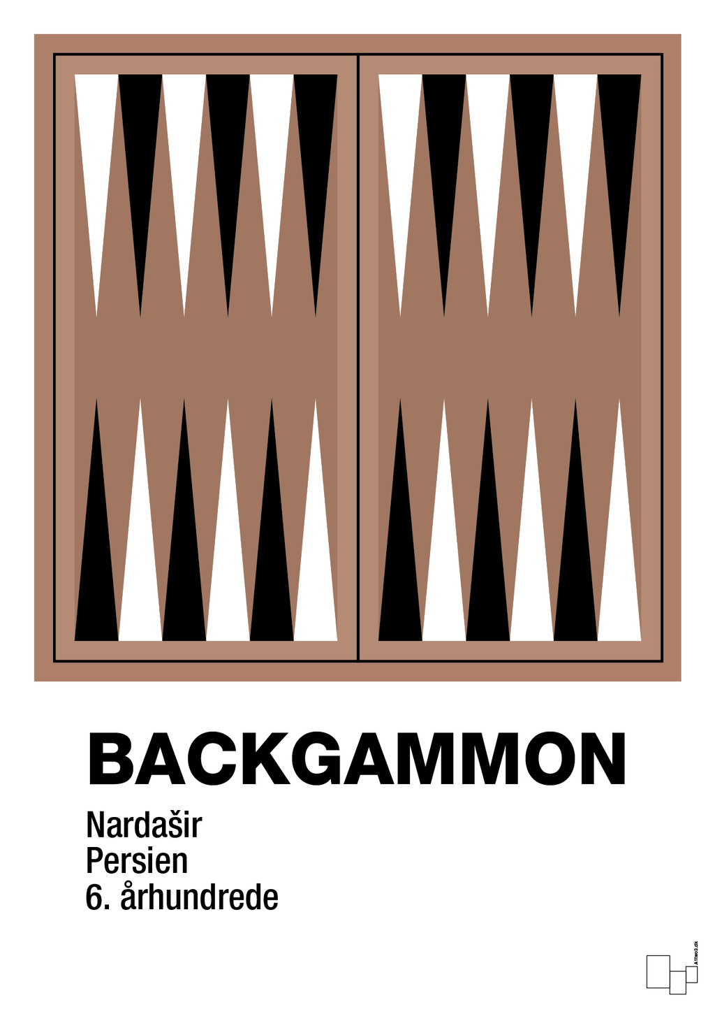 plakat: backgammon spilleplade - cider spice-Brætspil-A1two3