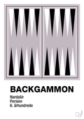 plakat: backgammon spilleplade - dusty lilac-Brætspil-A1two3