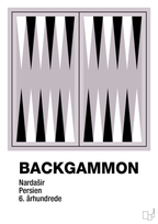 plakat: backgammon spilleplade - dusty lilac-Brætspil-A1two3