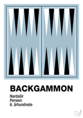 plakat: backgammon spilleplade - heavenly blue-Brætspil-A1two3