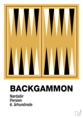 plakat: backgammon spilleplade - honeycomb-Brætspil-A1two3