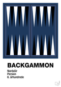 plakat: backgammon spilleplade - lapis blue-Brætspil-A1two3