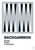 plakat: backgammon spilleplade - light drizzle-Brætspil-A1two3