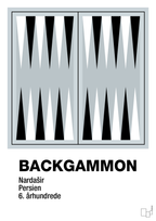 plakat: backgammon spilleplade - light drizzle-Brætspil-A1two3