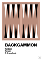 plakat: backgammon spilleplade - powder-Brætspil-A1two3