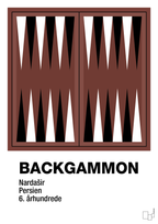 plakat: backgammon spilleplade - red pepper-Brætspil-A1two3