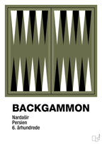 plakat: backgammon spilleplade - secret meadow-Brætspil-A1two3