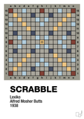 plakat: scrabble spilleplade - battleship gray-Brætspil-A1two3
