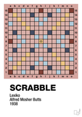 plakat: scrabble spilleplade - bubble shell-Brætspil-A1two3