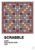 plakat: scrabble spilleplade - plum-Brætspil-A1two3