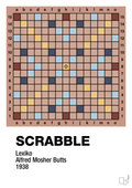 plakat: scrabble spilleplade - powder-Brætspil-A1two3
