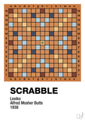 plakat: scrabble spilleplade - rumba orange-Brætspil-A1two3