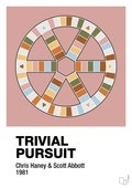 plakat: trivial pursuit spilleplade - bubble shell-Brætspil-A1two3