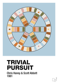 plakat: trivial pursuit spilleplade - heavenly blue-Brætspil-A1two3