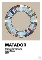 plakat: matador spilleplade - creamy mushroom-Brætspil-A1two3