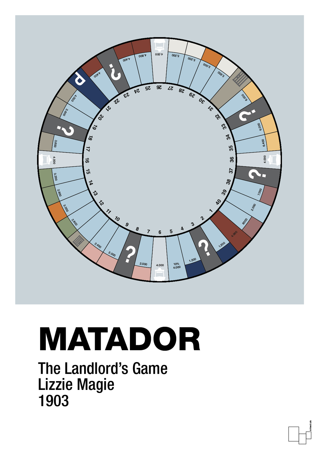 plakat: matador spilleplade - light drizzle-Brætspil-A1two3