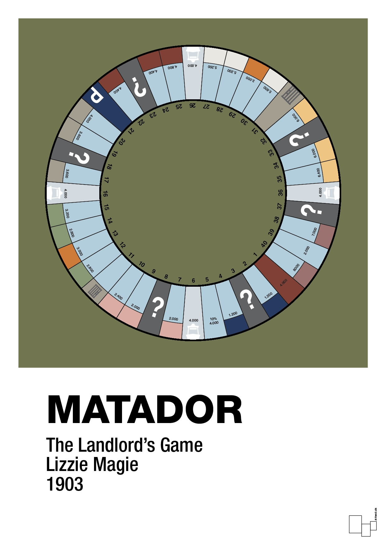 plakat: matador spilleplade - secret meadow-Brætspil-A1two3