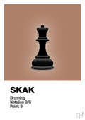 plakat: spillebrikken dronning i sort - cider spice-Brætspil-A1two3