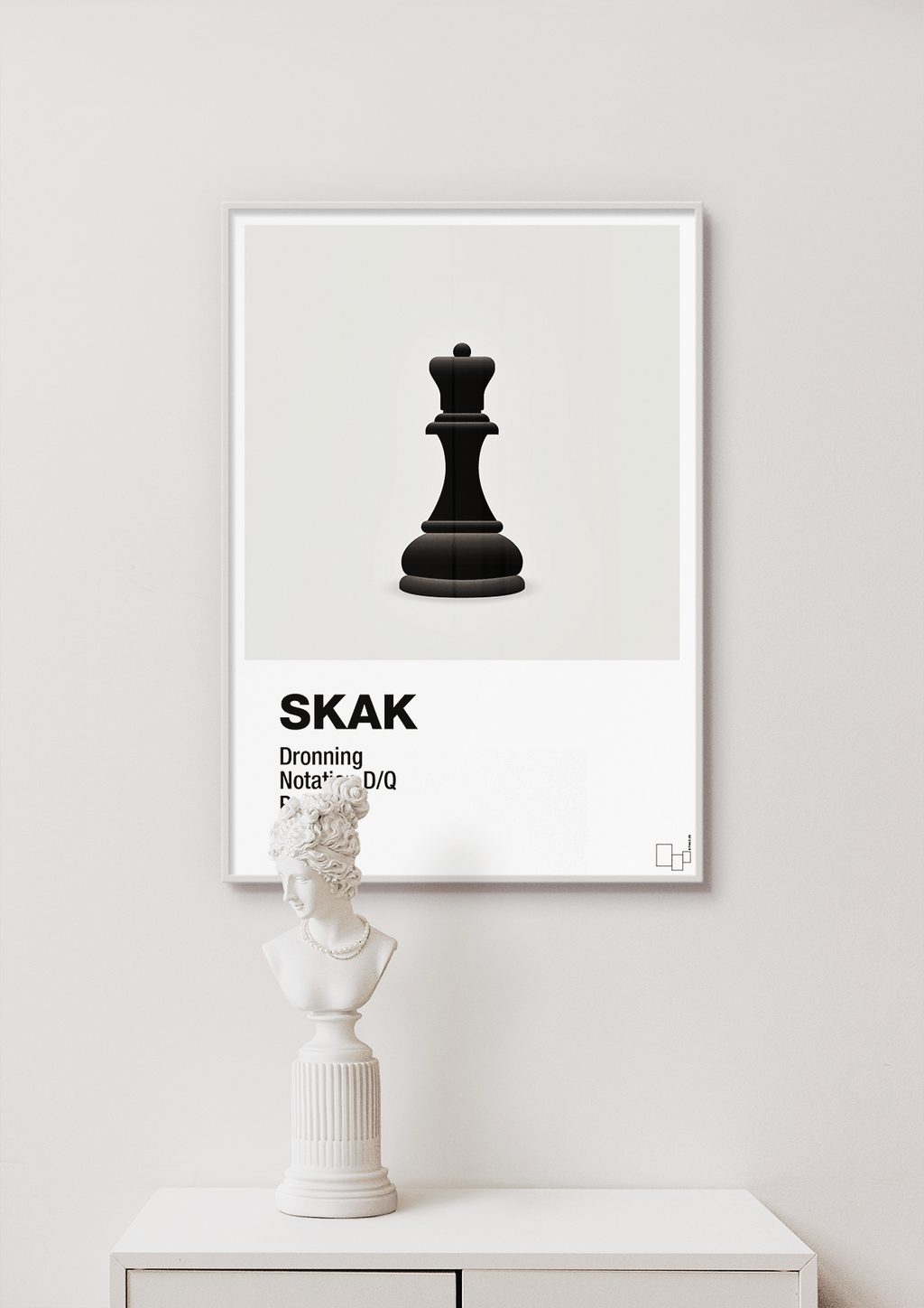 Spillebrikken dronning i sort - petrol-Brætspil-A1two3