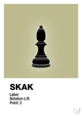 plakat: spillebrikken løber i sort - back to nature-Brætspil-A1two3