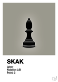 plakat: spillebrikken løber i sort - battleship gray-Brætspil-A1two3