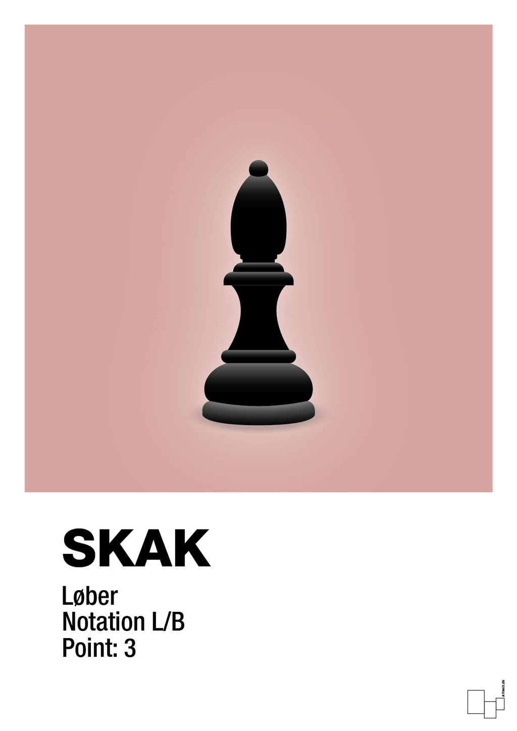 plakat: spillebrikken løber i sort - bubble shell-Brætspil-A1two3