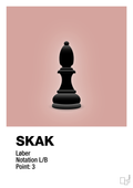 plakat: spillebrikken løber i sort - bubble shell-Brætspil-A1two3