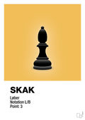 plakat: spillebrikken løber i sort - honeycomb-Brætspil-A1two3