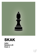 plakat: spillebrikken løber i sort - jade-Brætspil-A1two3