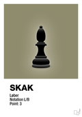 plakat: spillebrikken løber i sort - misty forrest-Brætspil-A1two3